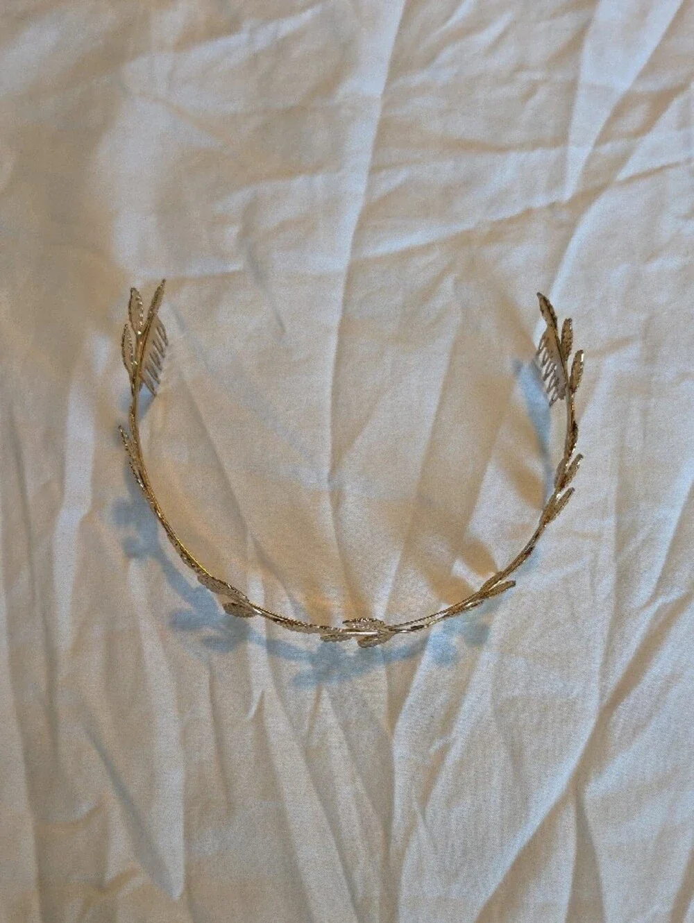 Gold Leaf Vine Headband Crown - Women Accessories